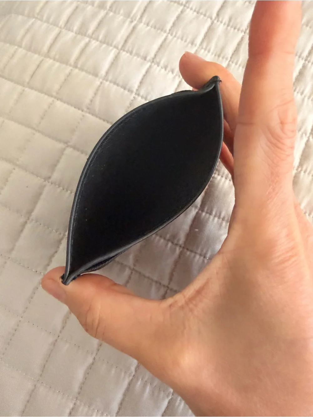 Prada Black Saffiano Leather Card Holder with Logo Plaque